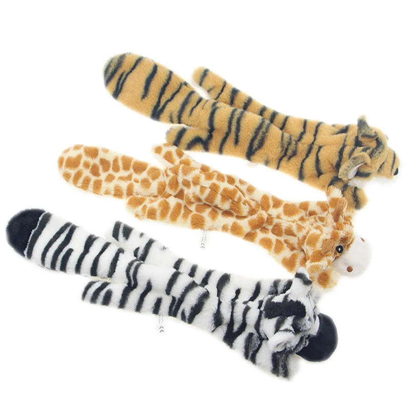 2025 Nuevos juguetes divertidos para perros en forma de Animal de peluche, juguete chirriante para mascotas, Lobo, conejo, peluche para perros pequeños y medianos, juguete para masticar, accesorios para mascotas - imagen 2