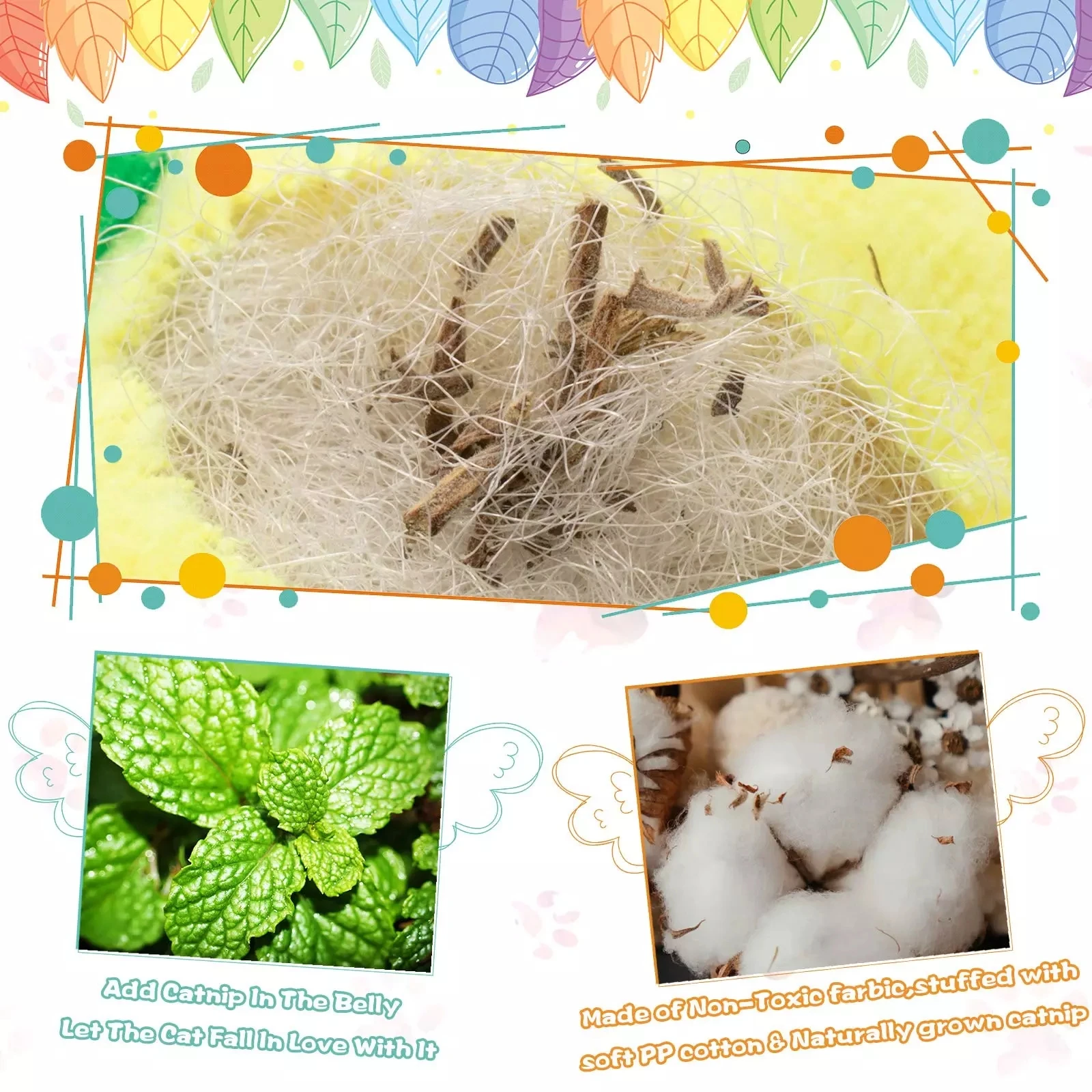 Juguete interactivo de hierba gatera para gato, juguete de felpa para masticar para mascotas, garra divertida, menta, Limpieza de dientes suaves, productos para mascotas - imagen 5