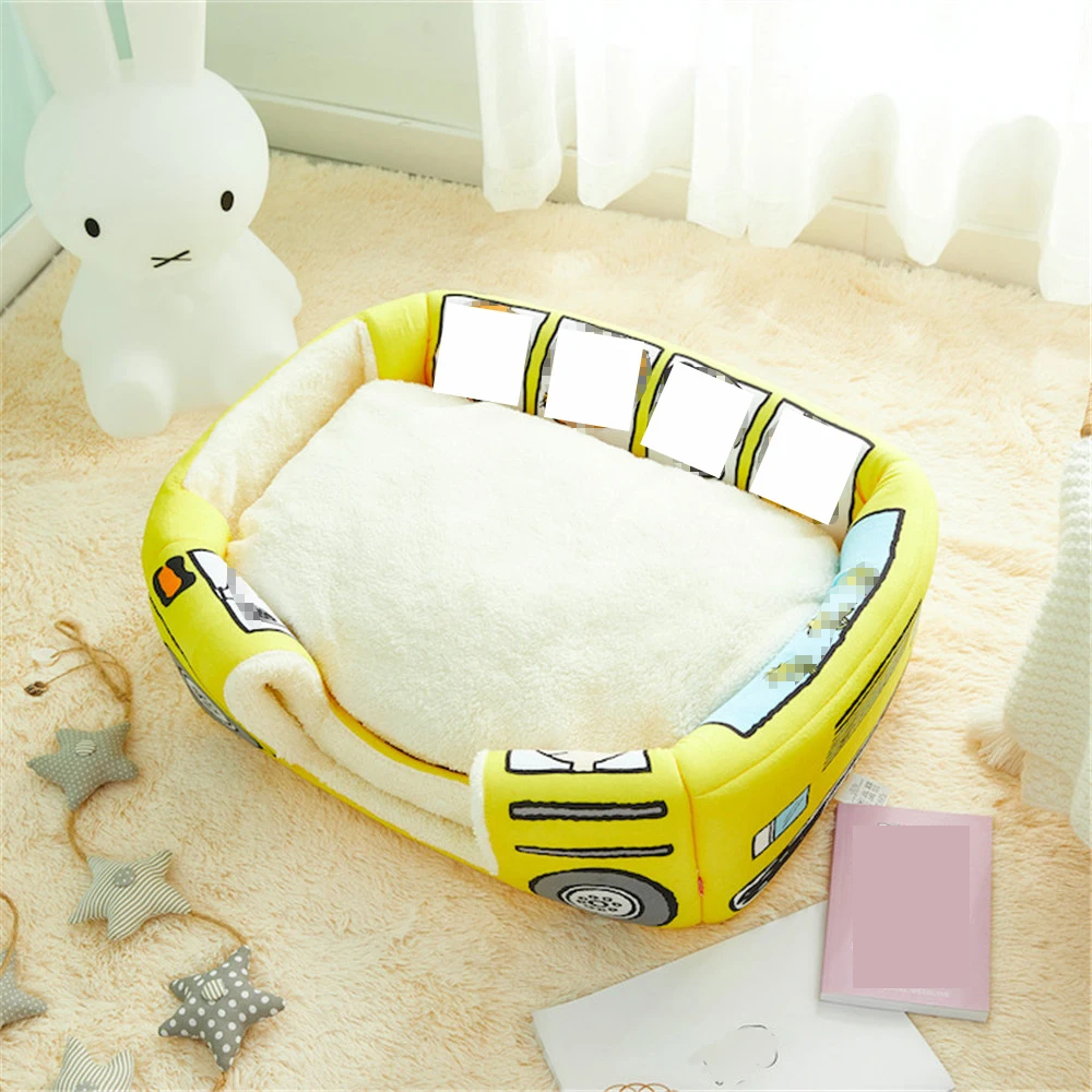 Casa de mascotas plegable, cama 2 en 1 para gatos y perros pequeños, almohadillas cálidas para cachorros, sofá extraíble, perrera lavable para dormir, productos de nido de invierno - imagen 2