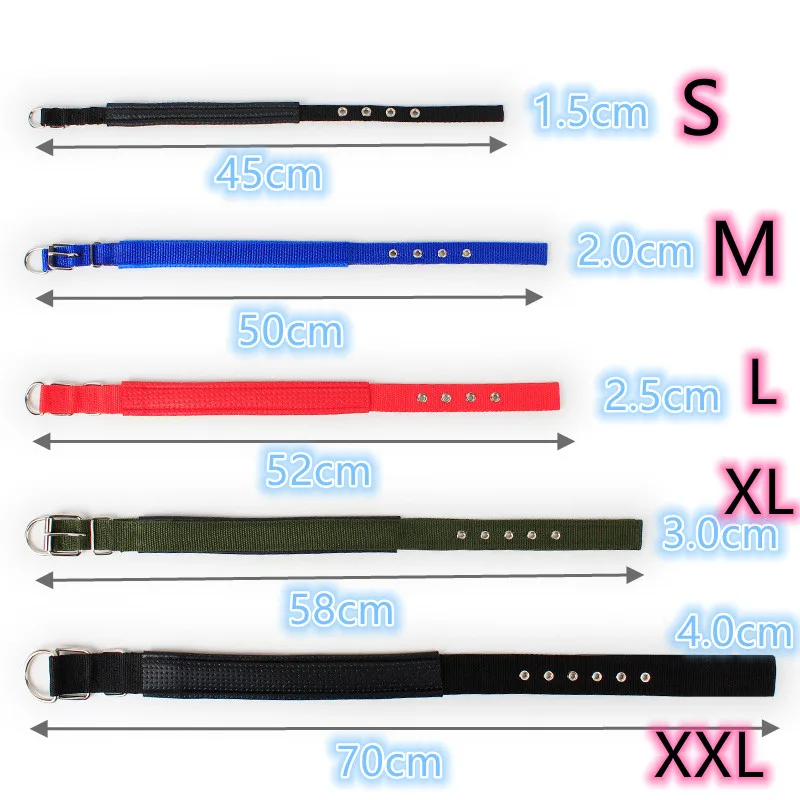 Collar ajustable de algodón suave para perros y gatos, accesorios para perros y gatos, collares para perros pequeños y grandes, tamaño Golden Retriever Dulldog S-XL - imagen 3