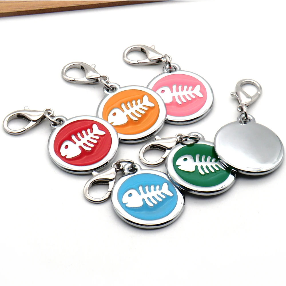 Placa de identificación de perro personalizada, accesorio para Collar con placa de identificación, colgante antipérdida, 20 piezas