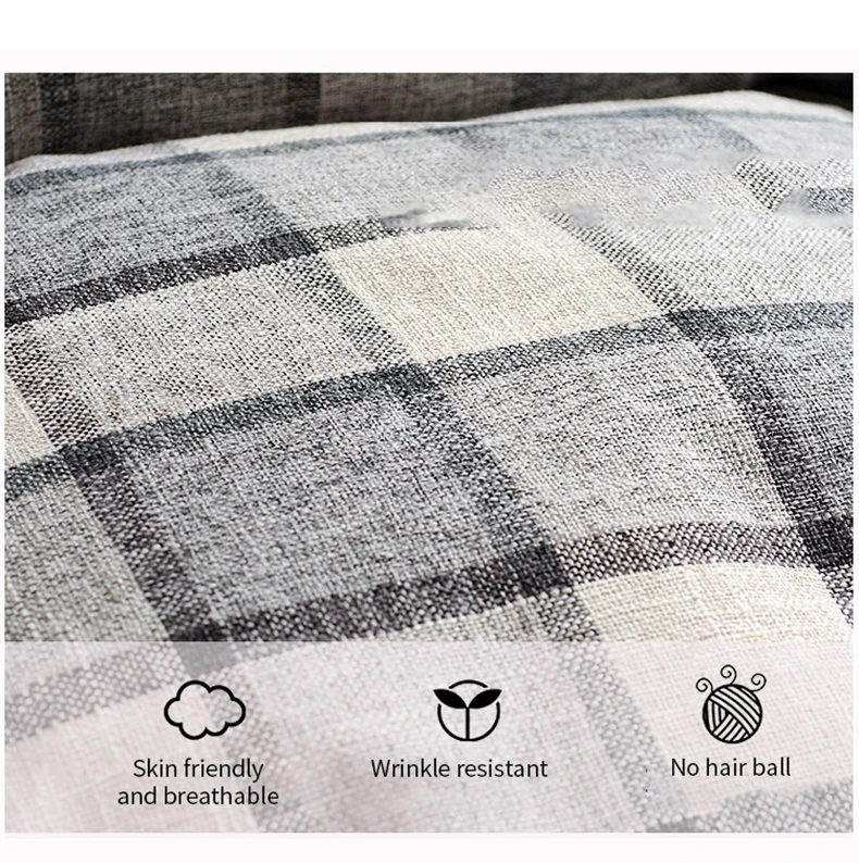 Vista superior del cojín rectangular clásico