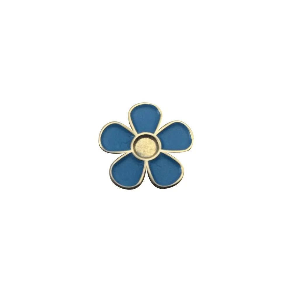 Alfileres de solapa masónicos Forget Me Not Blue Flower broche, insignias de regalo con embrague de mariposa, 12mm