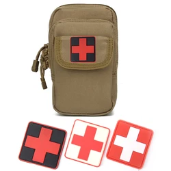 Parche emblema Cruz Roja para mochila y transportadora de mascota