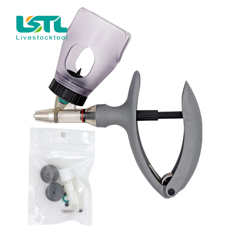 2ml /5ml Automatic Veterinary Continuous Syringe Animal Injection Adjustable Vaccine Injection for livestock Pig Cattle Sheep - imagen 4