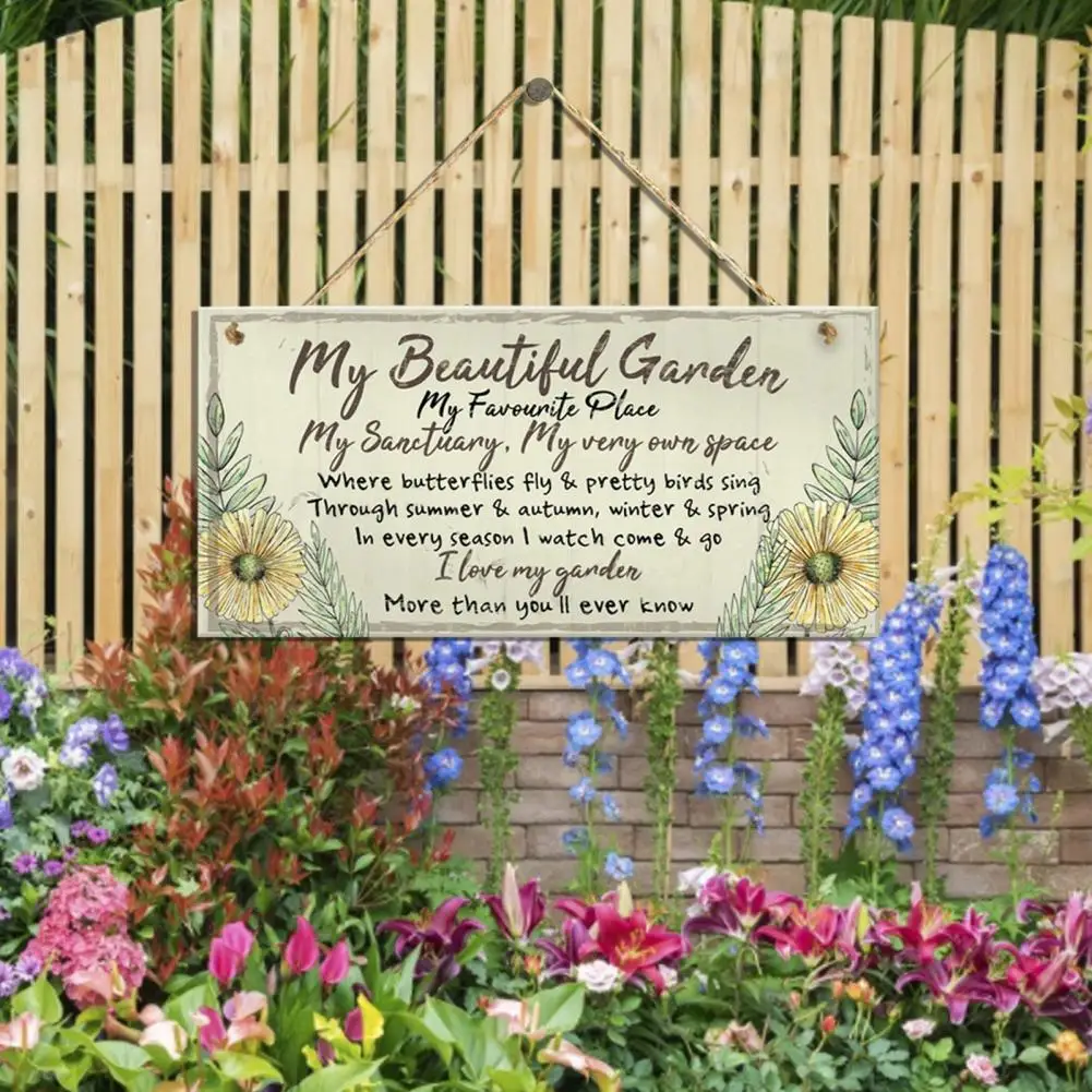 1 Juego de madera respetuoso del medio ambiente resistente al desgaste de madera colgante de pared signo de placa de la Casa de la pared, decoración para el hogar, accesorios, - imagen 2