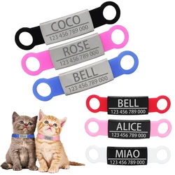 Placa identificativa acero inoxidable con nombre para perro y gato