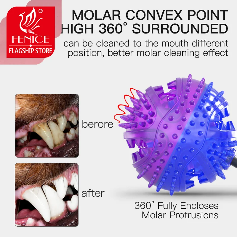 Fenice-juguetes interactivos de succión doble para perros, pelota de empuje TPR, mordedura Molar, Cuerdas elásticas, limpieza de dientes de perro, masticar - imagen 5