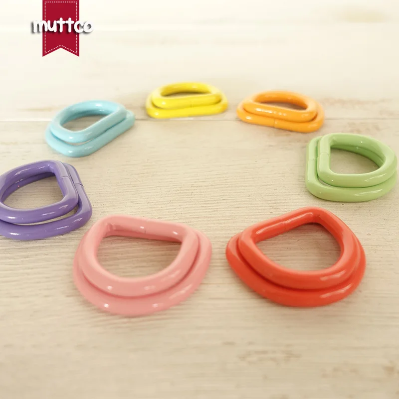 Anillo D colorido de Metal DIY para Collar de perro, conexión de 20mm y 25mm, aleación de metal, 7 colores, 1 ud. - imagen 5