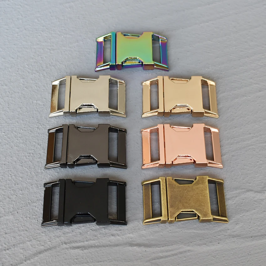 25mm 1 pieza deslizador de Metal hebilla ajustable anillo en D junta gancho a presión correa de bolso para bolsa de 7 colores diferentes accesorios DIY - imagen 5