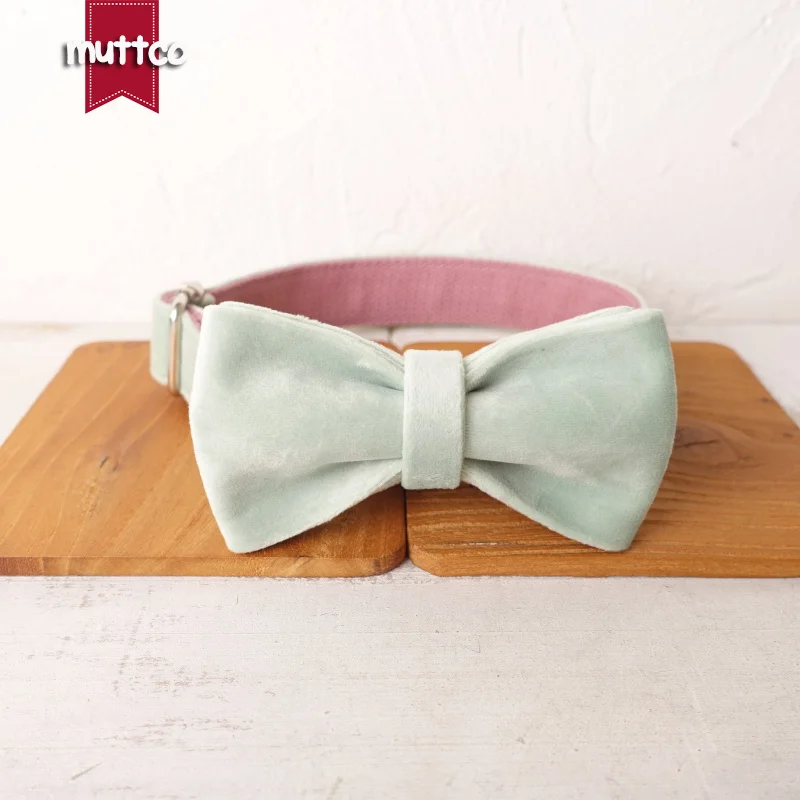 Collar de perro con hebilla de metal grabada MUTTCO, collar con etiqueta de identificación de perro rosa MNIT, placa de identificación de 5 tamaños, suministro antipérdida para mascotas UDC109 - imagen 4