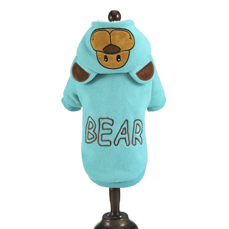 Ropa de invierno para mascotas, ropa de felpa acolchada para perros, suministros para mascotas, ropa de abrigo gruesa de algodón para perros Yorkie - imagen 4