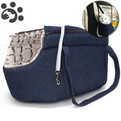 Mochila transportín para gatos y perros, bolsa de viaje acolchada