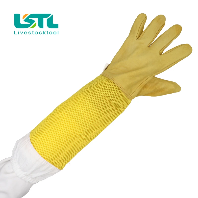 Guantes de piel de oveja para apicultura profesional, antipicaduras de abejas, herramientas de apicultura, 1 par - imagen 5