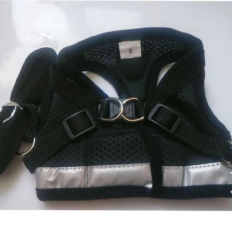 Conjunto de arnés y correa de malla ajustable para perro, chaleco reflectante, correa para el pecho de cachorro, correas para caminar al aire libre, accesorios para mascotas, chaleco para mascotas - imagen 2