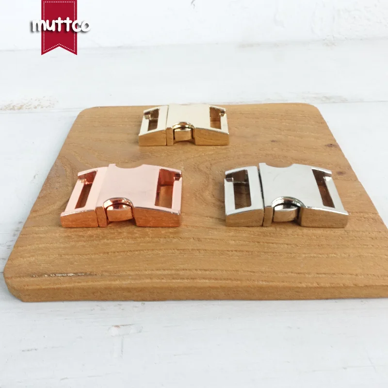 20 unids/lote hebillas de liberación rápida laterales curvadas de Metal para 20mm fabrica mochila diy accesorios para mascotas de aleación de zinc hebilla de metal