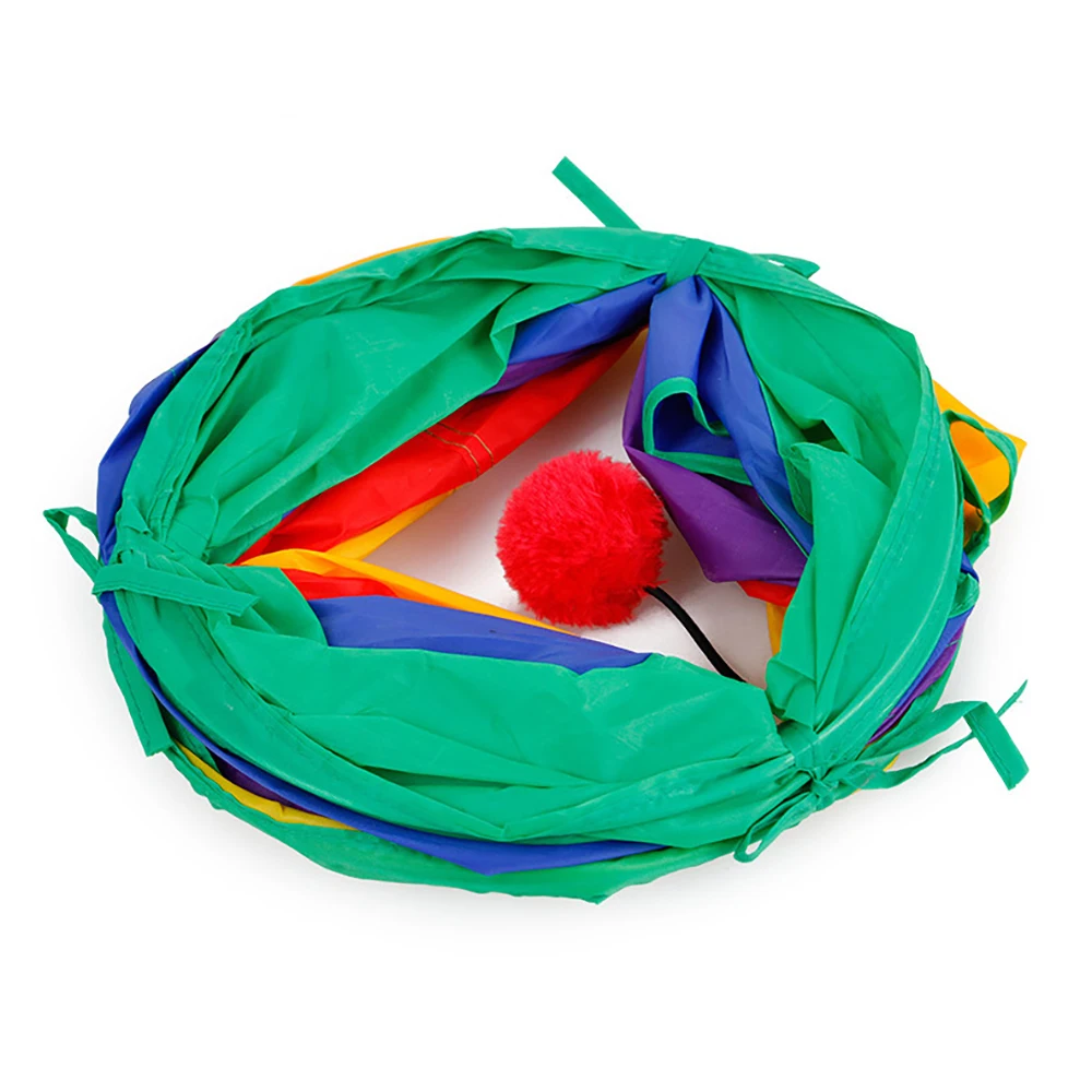 Juguetes de piezas para gatos, bolas de ratón, túnel de Juego plegable, palo divertido, suministros de ratón, accesorios para gatos y peces, 14 unidades - imagen 5