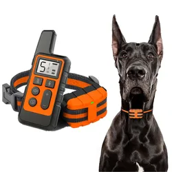 Nuevo Collar de entrenamiento para perros resistente al agua de 500m, Control remoto para mascotas, recargable, sonido de choque, vibración, Collar para perro, mando a distancia
