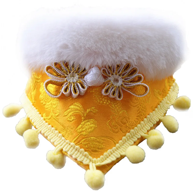 Collar ajustable para mascotas, toalla para Saliva de perro, decoración para Festival de Año Nuevo, babero de gato, bufanda de peluche para mascotas, accesorios de vestuario de aseo, 1 ud. - imagen 2