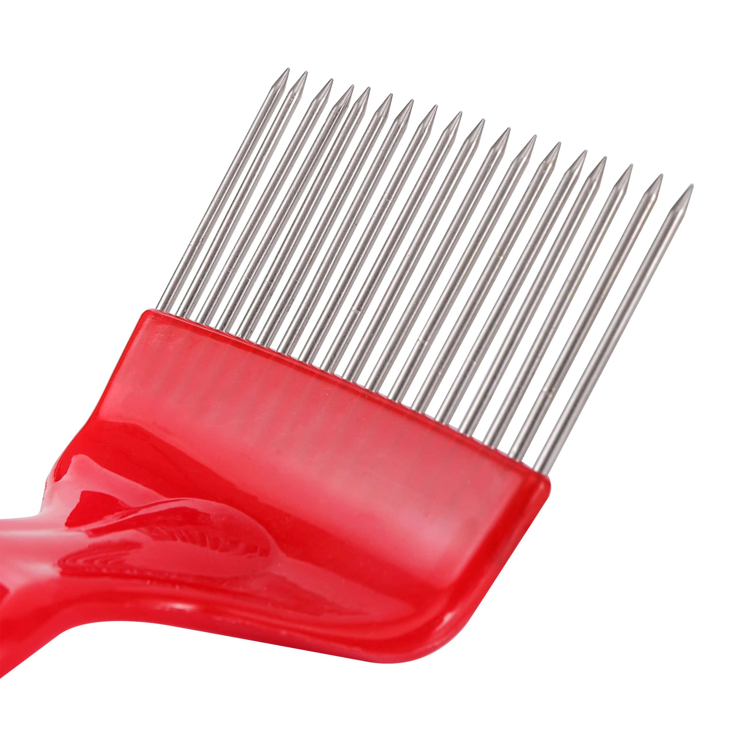 Herramientas de apicultura, tenedores de miel de abeja de 18 pines, agujas rectas, tenedores destacados, mango de acero inoxidable, rastrillo de miel, pala, peine 1P - imagen 3