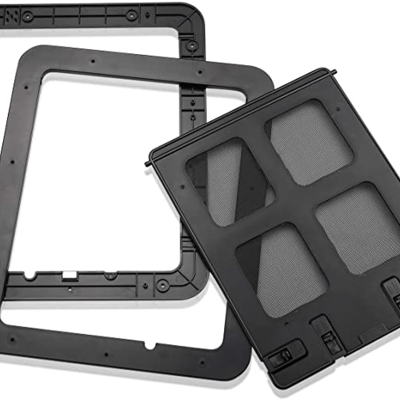 Puerta de pantalla para perros y mascotas, puerta corrediza con cerradura para el hogar, pantalla magnética de cierre automático para gatos, función de bloqueo de valla para perros, puerta para mascotas - imagen 5