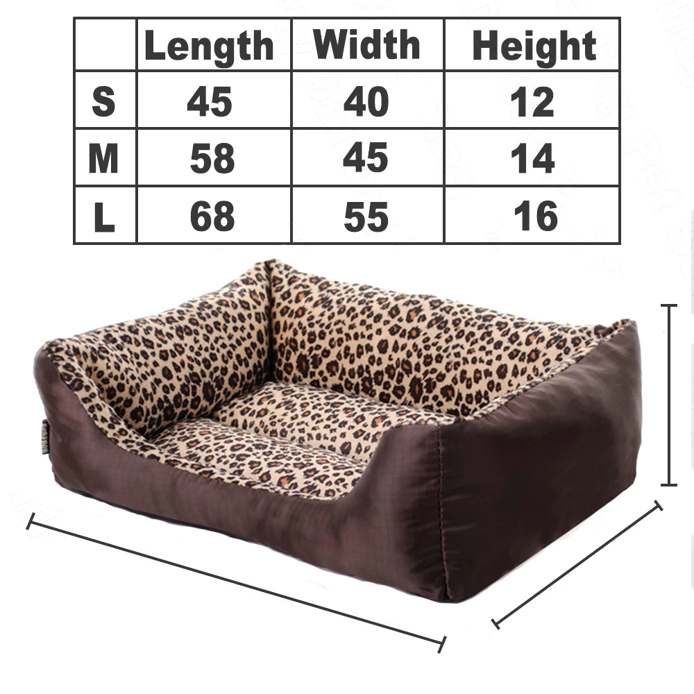 Leopard Dog Bed