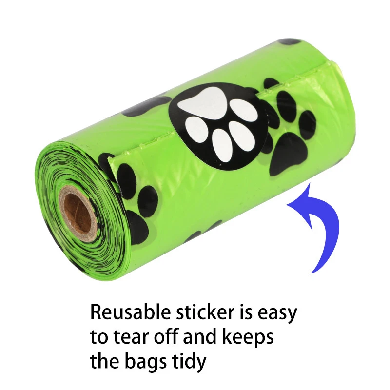 Benepaw-bolsas biodegradables para excrementos de perro, respetuosas con el medio ambiente, a prueba de fugas, bolsas para excrementos de mascotas gruesas y fuertes, fácil de rasgar, 120/300 unidades - imagen 4