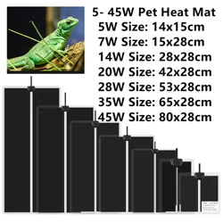 Estera térmica para reptiles con control de temperatura 5-45W