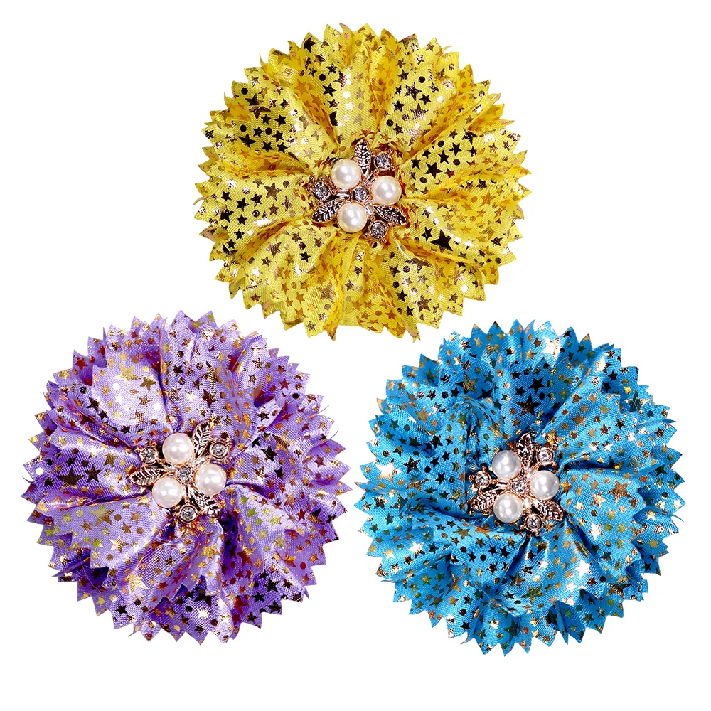 Collar de flores, 50 Uds., suministros para perros, pajarita deslizante para perros, dijes para Collar de perro pequeño, accesorios de boda para perros, suministros bonitos de moda para mascotas - imagen 5