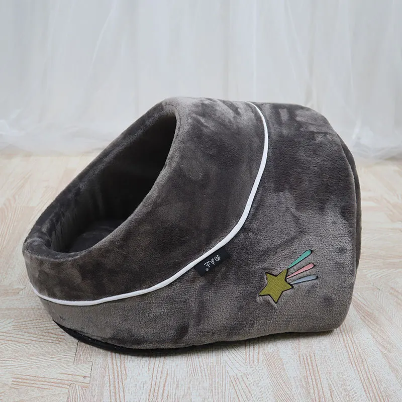 Divertida casa de cama para mascotas de invierno, estera cálida para gatos, cama para mascotas, cueva, túnel, saco de dormir, camas para perros, casa para gatos, productos para mascotas, accesorios - imagen 5