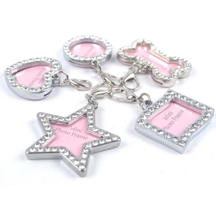 Etiquetas de identificación para perros y gatos, Mini colgante de diamante con forma de hueso, antipérdida, para Collar de perro, 1 unidad - imagen 5