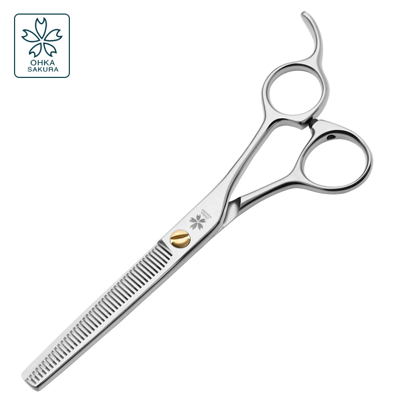 Tijeras de dientes pequeños refinadas de Taiwán, Material japonés Vg10 de 6 pulgadas para depilación, adelgazamiento del 35%, tienda de mascotas, corte de pelo de esteticista - imagen 2