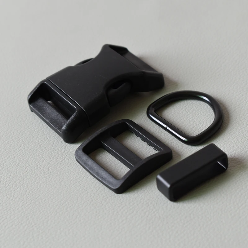 Juego de hebillas de liberación de plástico, hebilla rectangular de 25mm, accesorios para collar de perro Diy - imagen 2