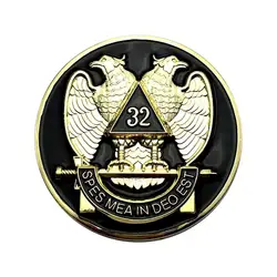 Insignia dorada para coche – emblema masónico adhesivo 3 pulgadas