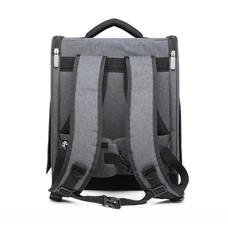 Mochila portátil transpirable para mascotas, bolsa de viaje para gatos grandes, perros pequeños, bolso plegable para mascotas