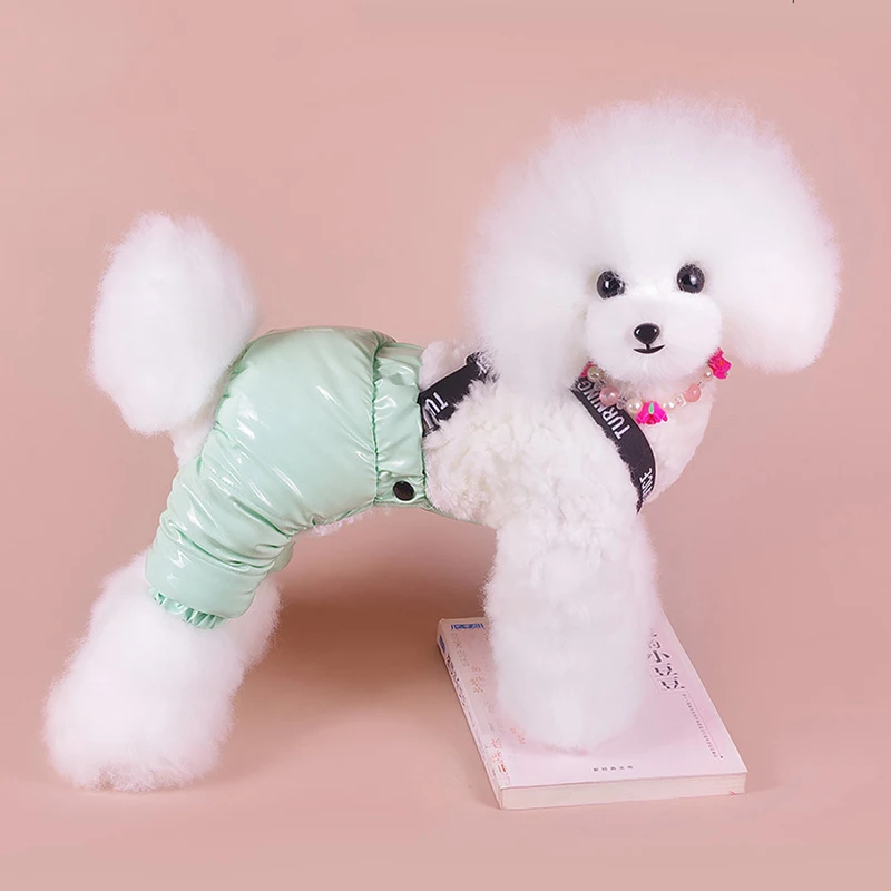 Los más nuevos pantalones para perros pequeños y medianos, monos de Bulldog York Terrier, monos cálidos de invierno para cachorros, Mascotas, kombinezon dla psa - imagen 3