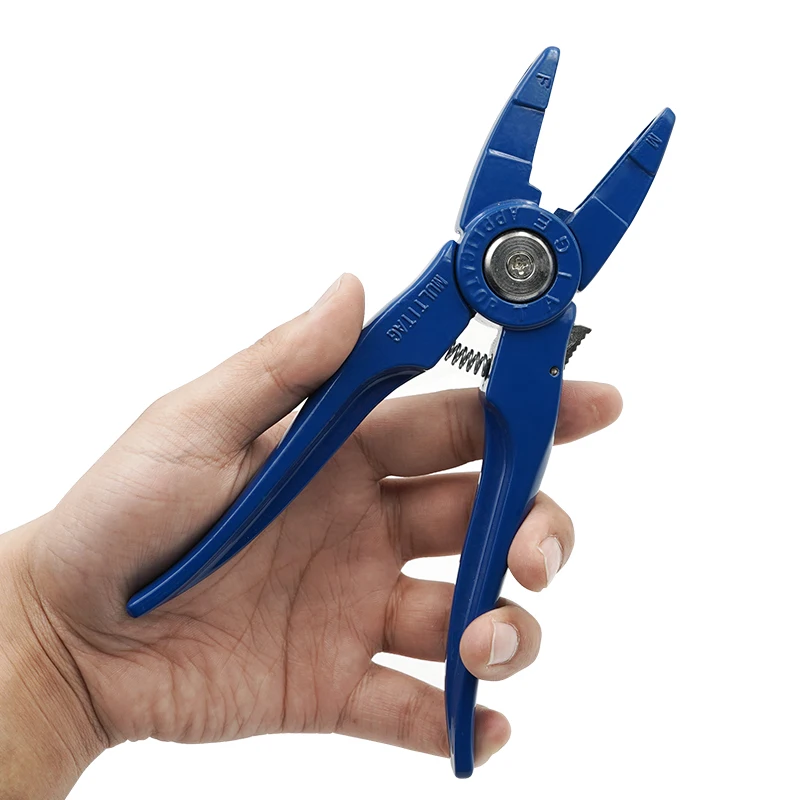 Juego de alicates de etiqueta para oreja de cabra, Animal, ganado, perros, conejos, ovejas, Material de nailon, etiqueta láser para oreja, N0.001-1000