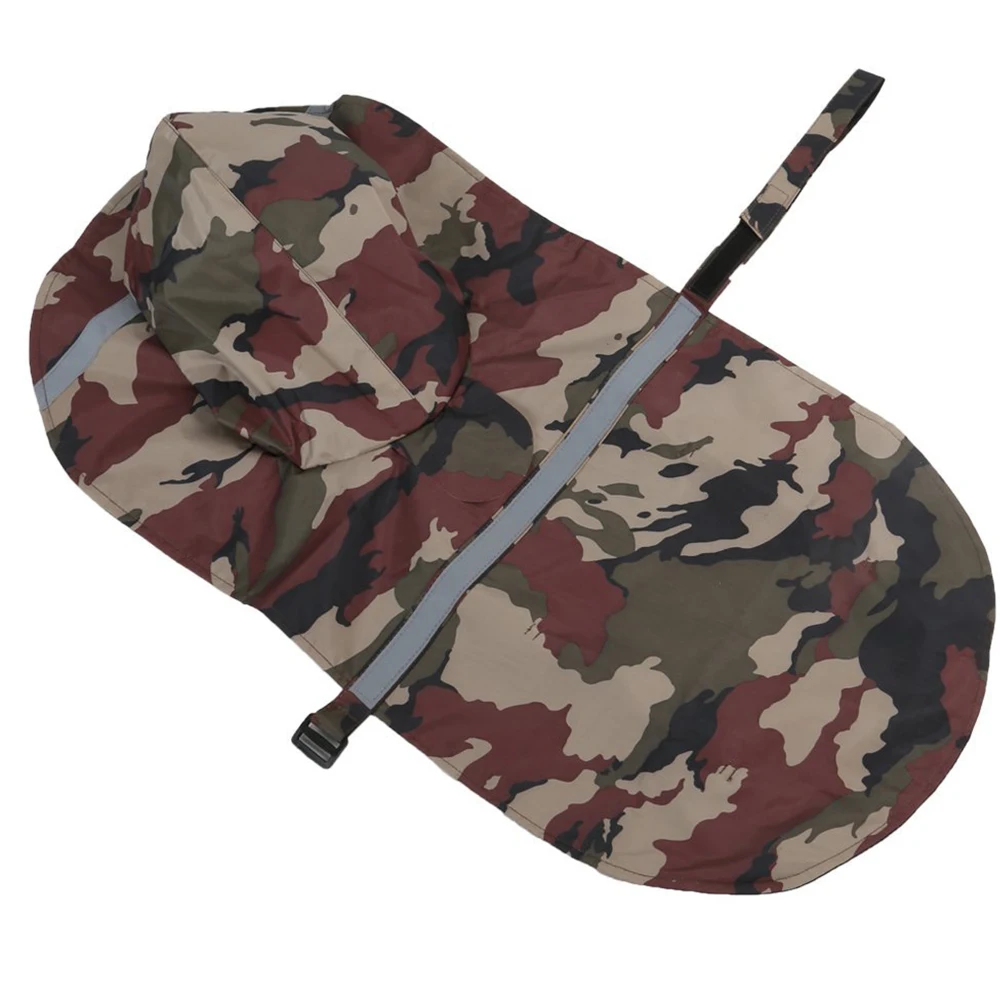 Chubasquero para perros, chaqueta de lluvia para mascotas, Poncho de lluvia reflectante ajustable para perros, rebanador con agujero para correa, ropa para perros medianos y grandes - imagen 4