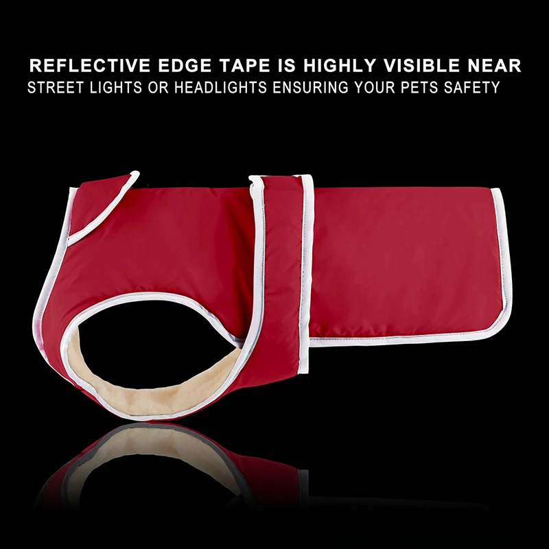 Benepaw-Chaqueta cálida para perros pequeños, medianos y grandes, ropa reflectante impermeable para mascotas, forro polar de invierno, a prueba de viento