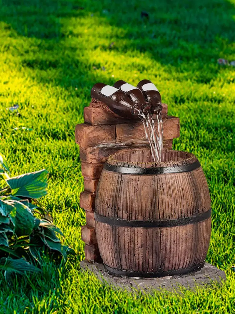 Fuente de resina para exteriores, estatua de decoración de agua autocirculante, humidificador de pulverización de escritorio para oficina y hogar, venta al por mayor - imagen 2