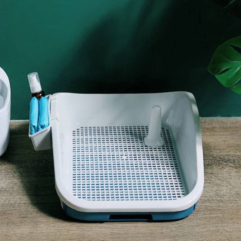 Inodoro de plástico portátil para entrenamiento de mascotas, almohadilla para perros, gatos y cachorros, suministros para animales de interior, doble capa, nuevo, 2021 - imagen 3