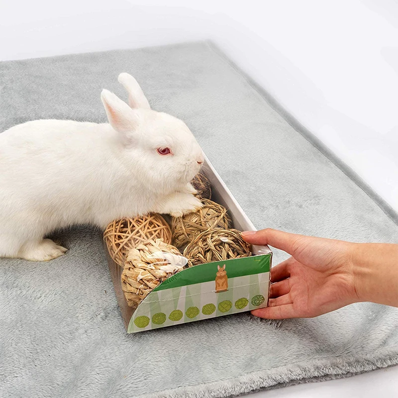 Pack de bolas de juego BOUSSAC listas para usar con conejos y cobayas