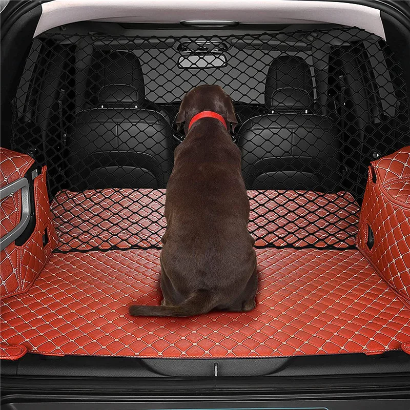 Barrera transportadora para perros, barrera para maletero, accesorios de viaje, red de protección para perros, transportador de mascotas para coche para Hatchback SUV, red segura de malla - imagen 4