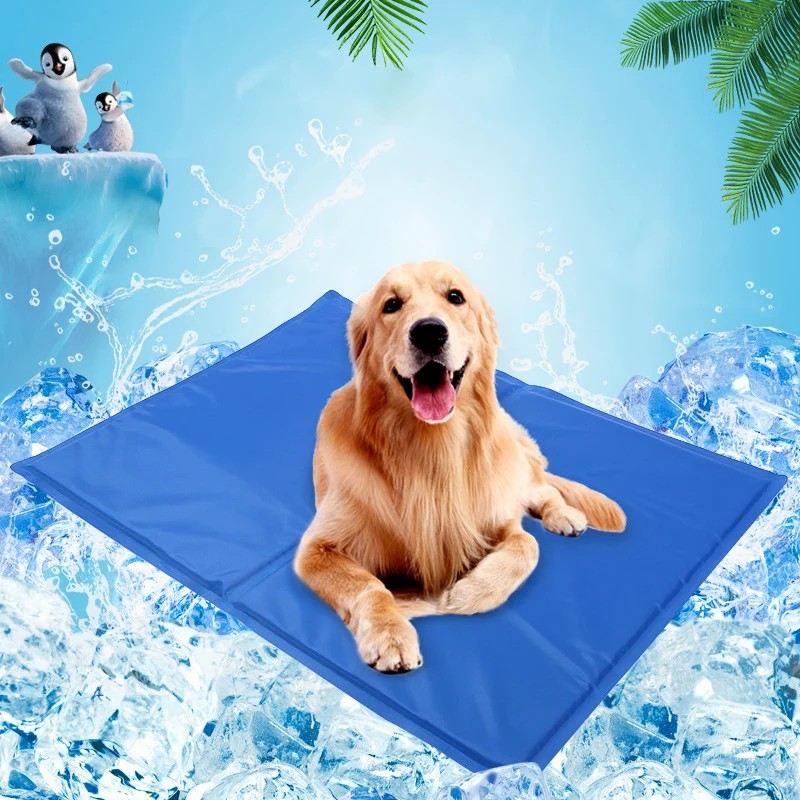 Cama de hielo para perros medianos, accesorios calmantes para mascotas, alfombrilla de refrigeración para perros, Lavable, Bulldog Francés, todo para perros - imagen 2