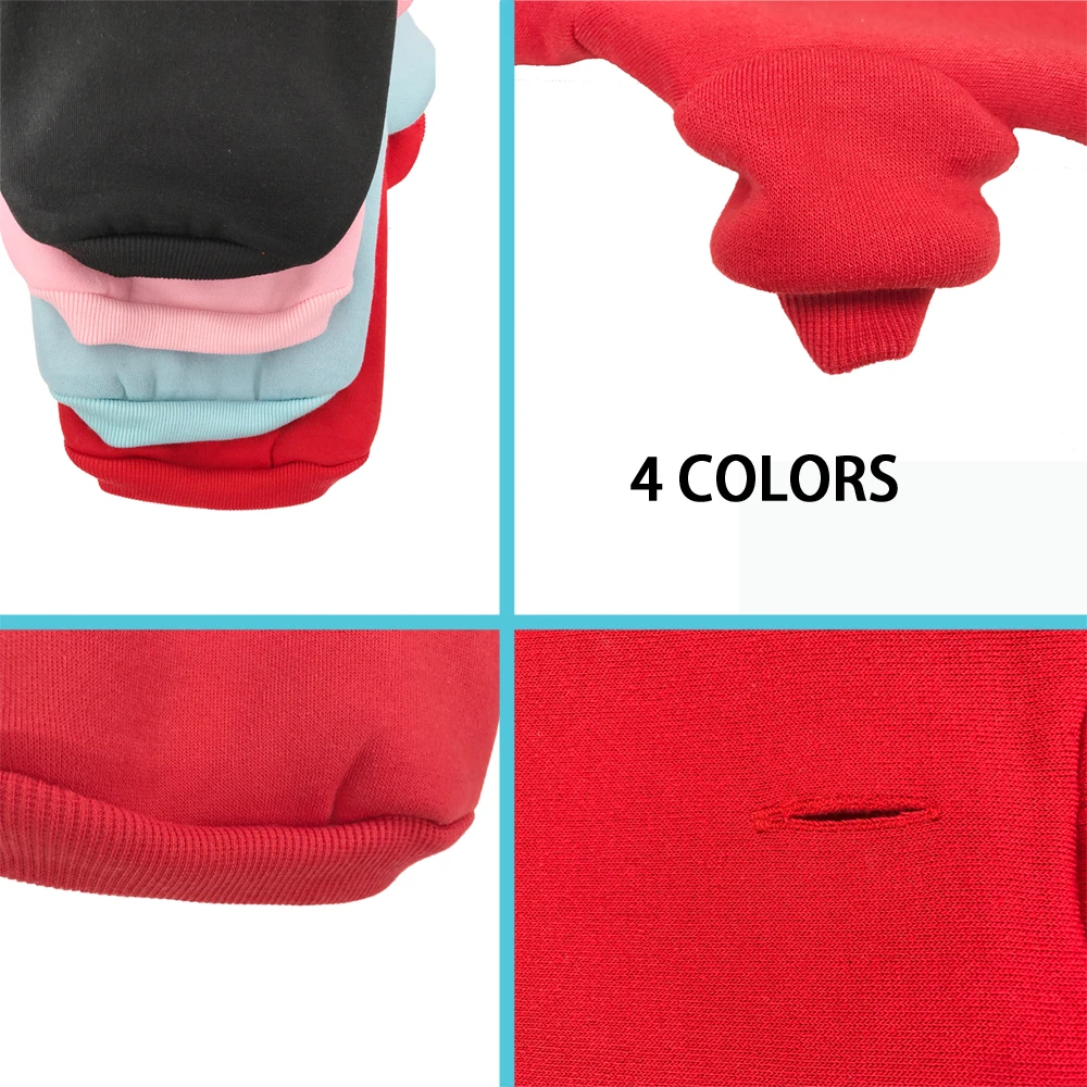 Ropa personalizada para perros y gatos, abrigos para gatos, chaqueta con capucha, Bulldog Francés, Teddy, estampado cálido, pata de corazón, suéter bonito, abrigo, ropa para cachorros - imagen 5