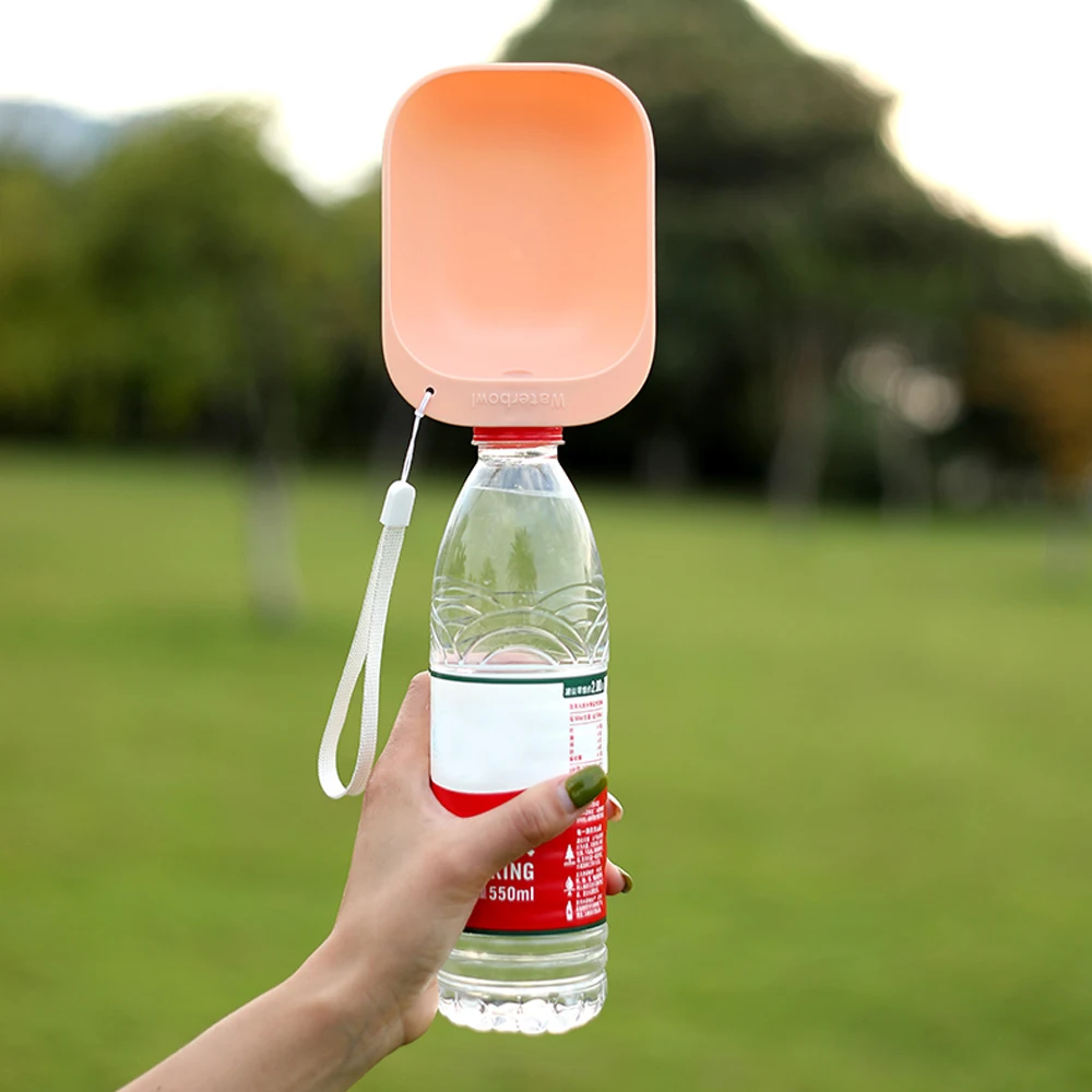 Botella de agua portátil de viaje para perros y gatos, alimentador de agua potable, tazón de agua para exteriores - imagen 5