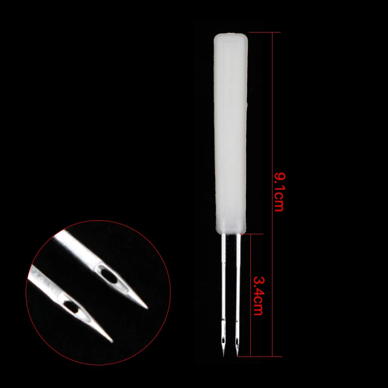 Agujas de acné para aves de corral, aguja doble de vacuna para pollos y patos, equipos de cría de aves de corral, 10 Uds. - imagen 3