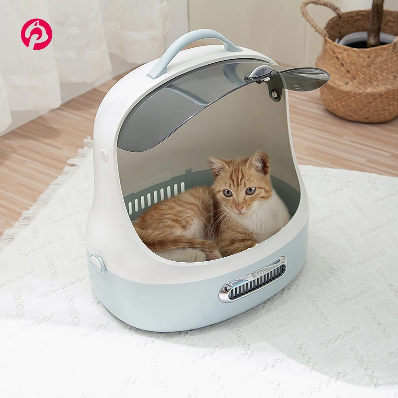 Cápsula espacial para transportar mascotas, bolso de mano para perros pequeños y gatos, ABS lavable, para viajes al aire libre, caminar, senderismo, regalo de moda - imagen 4