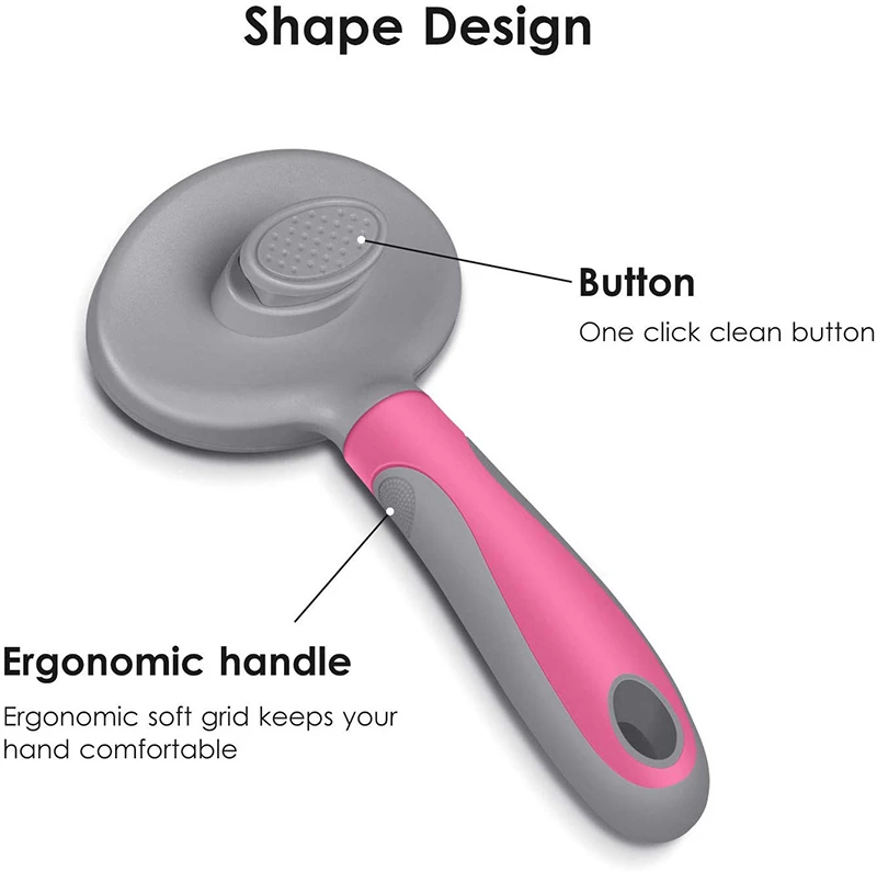 Benepaw-cepillo de aseo para mascotas, rebanador eficiente de autolimpieza para perros pequeños y grandes, gatos, peine antideslizante cómodo y seguro - imagen 5