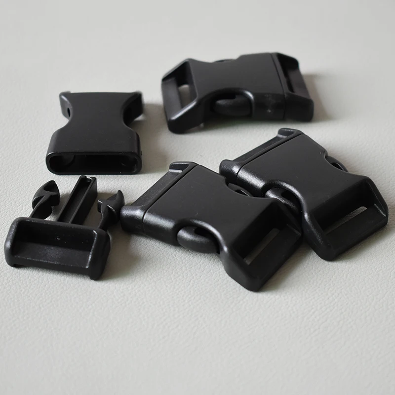 Juego de hebillas de liberación de plástico, hebilla rectangular de 25mm, accesorios para collar de perro Diy - imagen 4